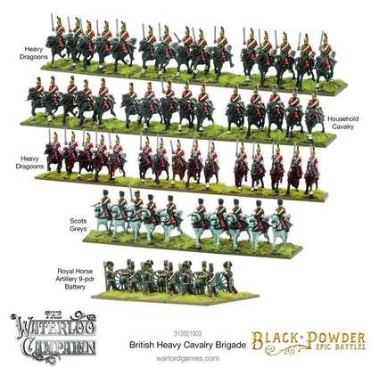 Epic Battles: Waterloo - British Heavy Cavalry Brigade-Warlord Games-Radaddel