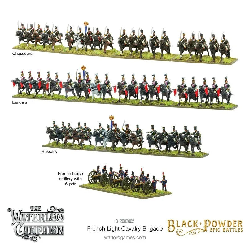 Epic Battles: Waterloo - French Light Cavalry Brigade-Warlord Games-Radaddel