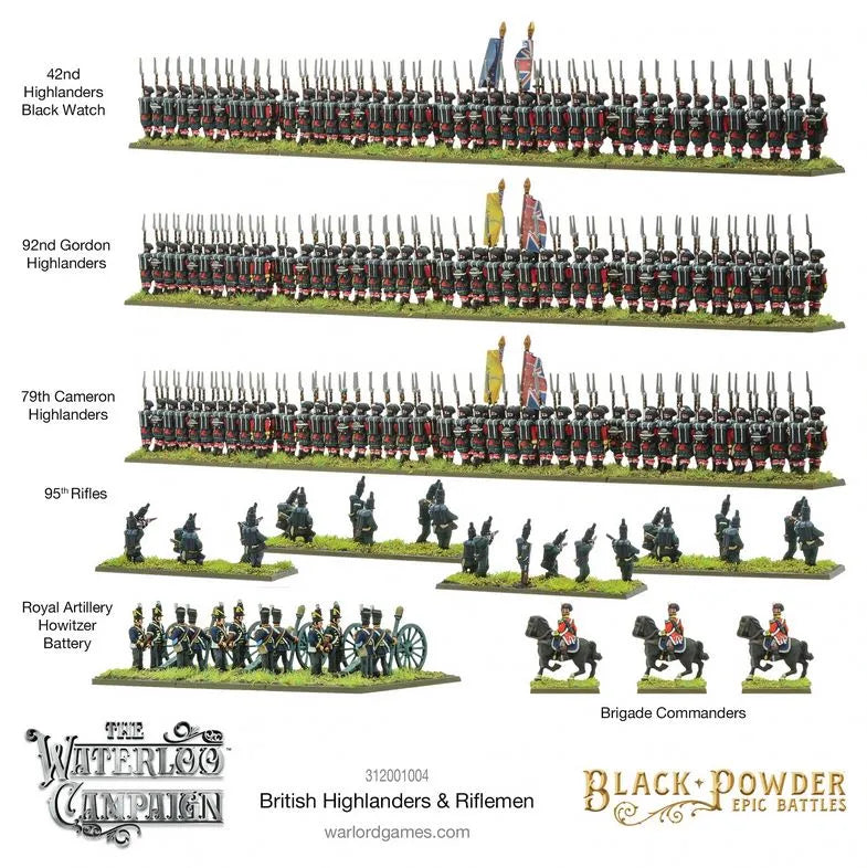 Epic Battles: British Highlanders & Riflemen-Warlord Games-Radaddel