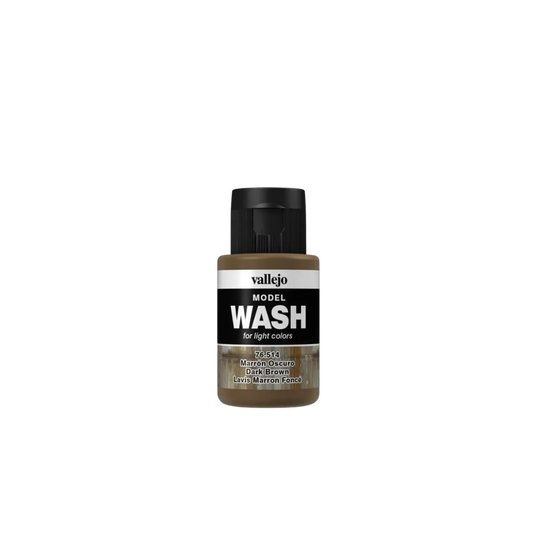 Model Color Dark Brown Wash 514-Vallejo-Radaddel