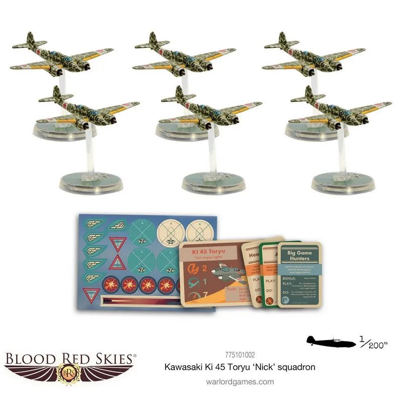 Kawasaki Ki-45 Toryu 'Nick' Squadron-Warlord Games-Radaddel