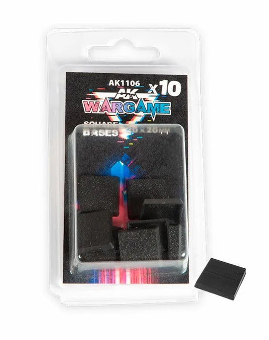 Square Base 20x20mm x10 Units-AK-Interactive-Radaddel