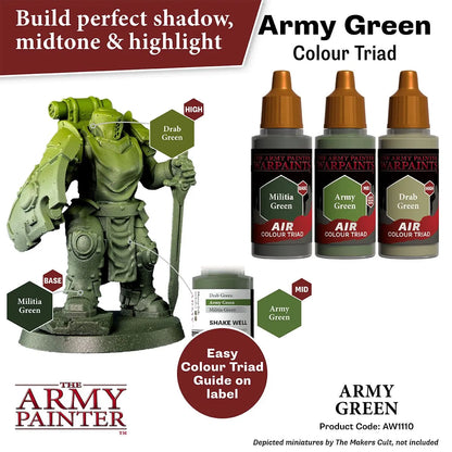Air Warpaint Army Green (38)-The Army Painter-Radaddel