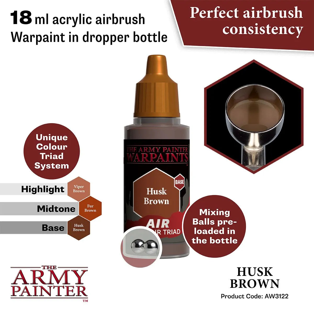Air Warpaint Husk Brown (88)-The Army Painter-Radaddel