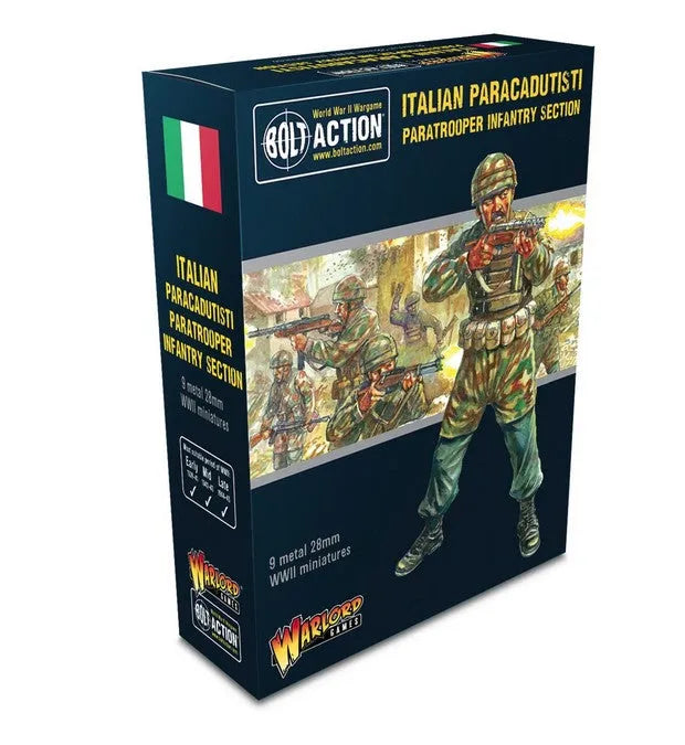 Italian Paracadutisti paratrooper infantry section-Warlord Games-Radaddel