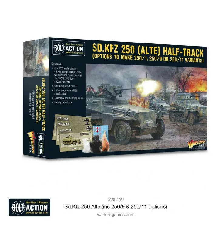 Sd.Kfz 250 Alte Half Track (opt. To make 250/1, 250/9 or 250/11)-Warlord Games-Radaddel