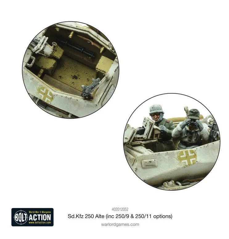Sd.Kfz 250 Alte Half Track (opt. To make 250/1, 250/9 or 250/11)-Warlord Games-Radaddel