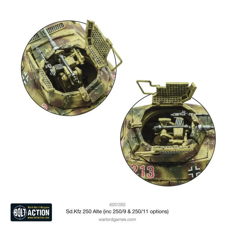 Sd.Kfz 250 Alte Half Track (opt. To make 250/1, 250/9 or 250/11)-Warlord Games-Radaddel