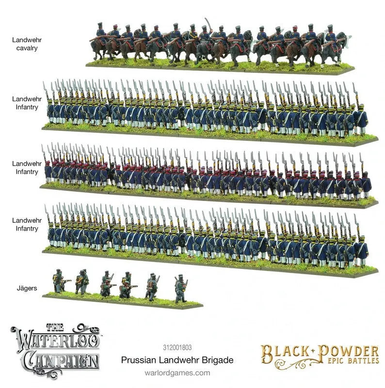 Epic Battles-Waterloo: Prussian Landwehr Brigade-Warlord Games-Radaddel
