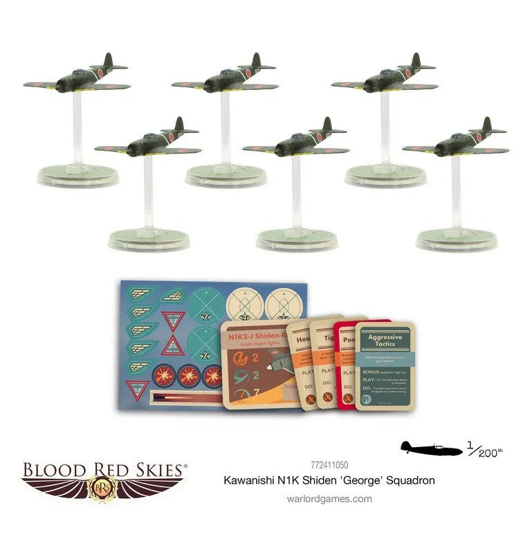 Kawanishi N1K2 Shiden-kai 'George' Squadron-Warlord Games-Radaddel