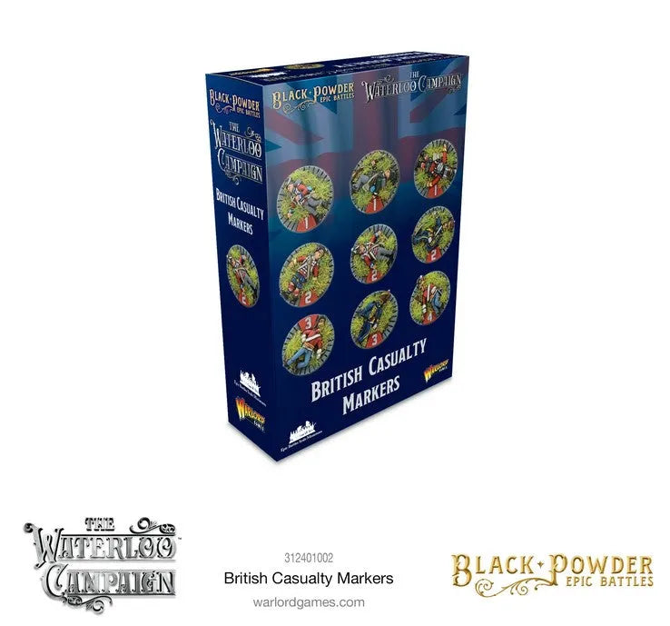 Black Powder Epic Battles: Napoleonic British casualty markers-Warlord Games-Radaddel