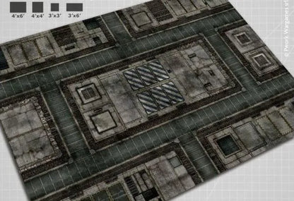 Neoprene Mat Urban Sector 44x60'-PWork Wargames-Radaddel