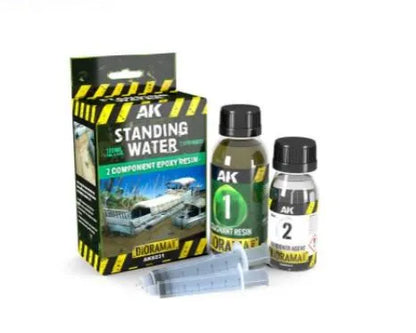 Resin Standing Water - 2 Components Epoxy Resin 180ml-AK-Interactive-Radaddel