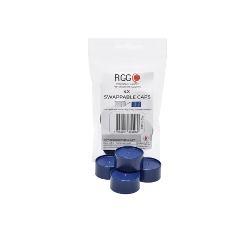 4x Swappable Caps for RGG360 Miniature Holder v2-Redgrass Gaming-Radaddel