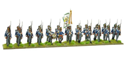 Napoleonic Belgian Line Infantry (march attack)-Warlord Games-Radaddel