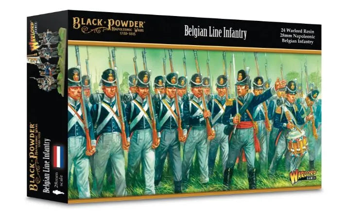 Napoleonic Belgian Line Infantry (march attack)-Warlord Games-Radaddel
