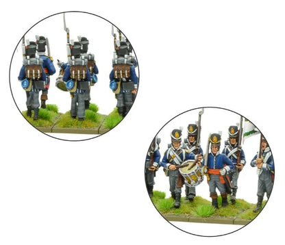Napoleonic Belgian Line Infantry (march attack)-Warlord Games-Radaddel