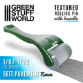 Strukturierte Walze Mit Griff - Pflastersteine 15mm-Greenstuff World-Radaddel
