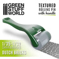 Strukturierte Walze Mit Griff - Holländische Ziegel-Greenstuff World-Radaddel