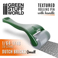 Strukturierte Walze Mit Griff - Kleine Holländische Ziegel-Greenstuff World-Radaddel