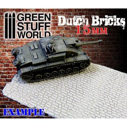 Strukturwalze - Holländische Ziegel 15mm-Greenstuff World-Radaddel