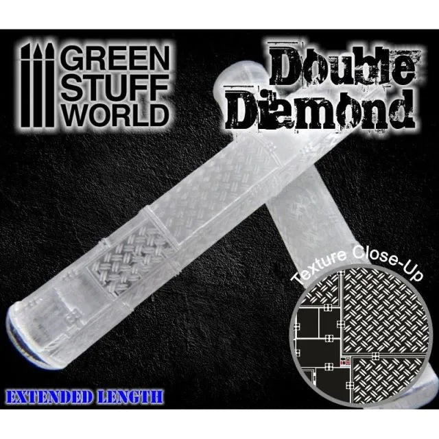 Strukturwalze - Doppelter Diamant Textur-Greenstuff World-Radaddel