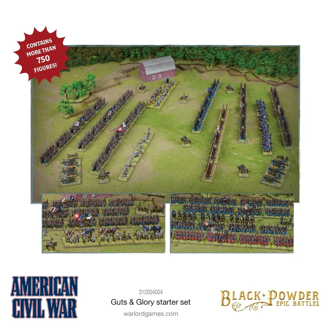 BP Epic Battles: Amercan Civil War Guts & Glory Starter Set (English)-Warlord Games-Radaddel