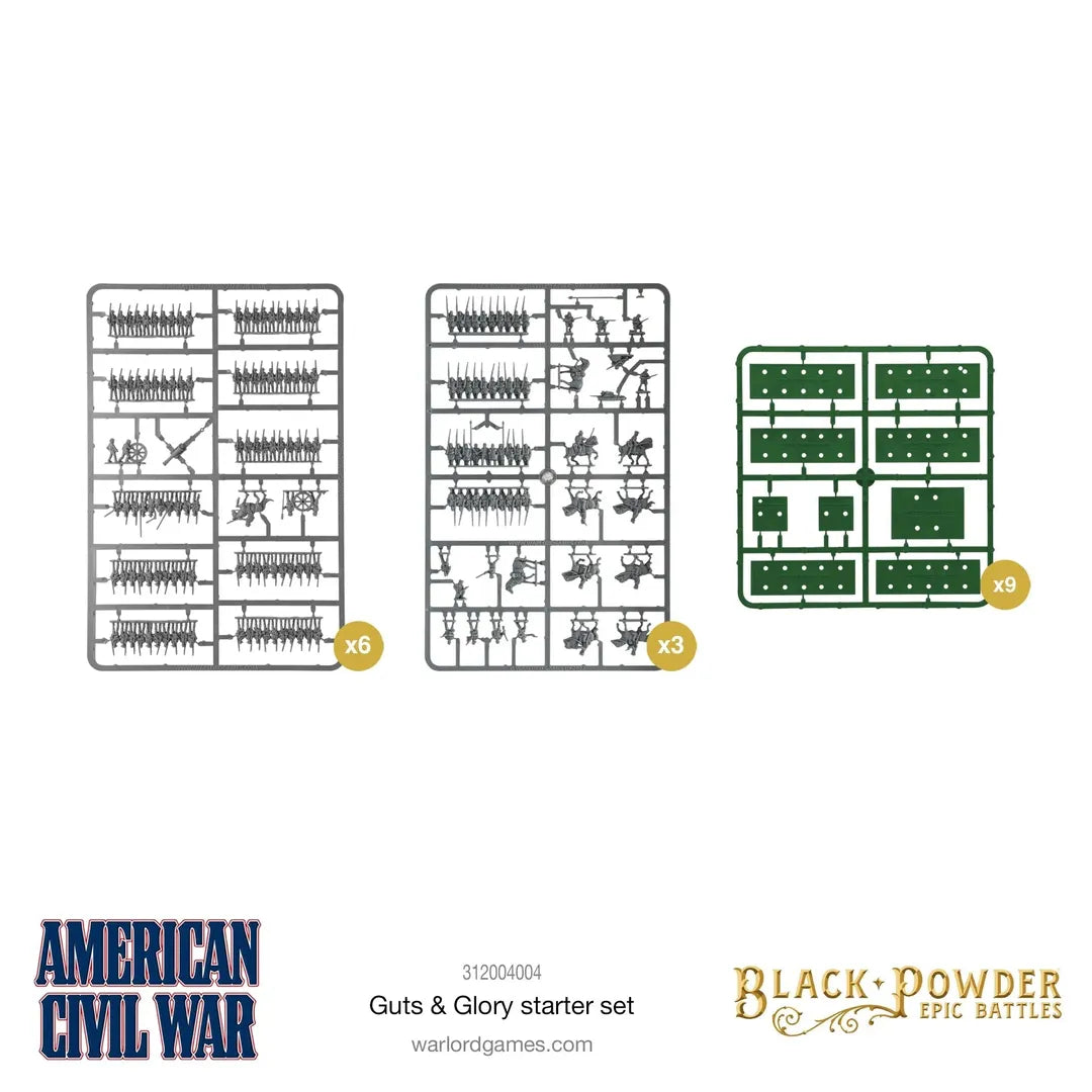 BP Epic Battles: Amercan Civil War Guts & Glory Starter Set (English)-Warlord Games-Radaddel