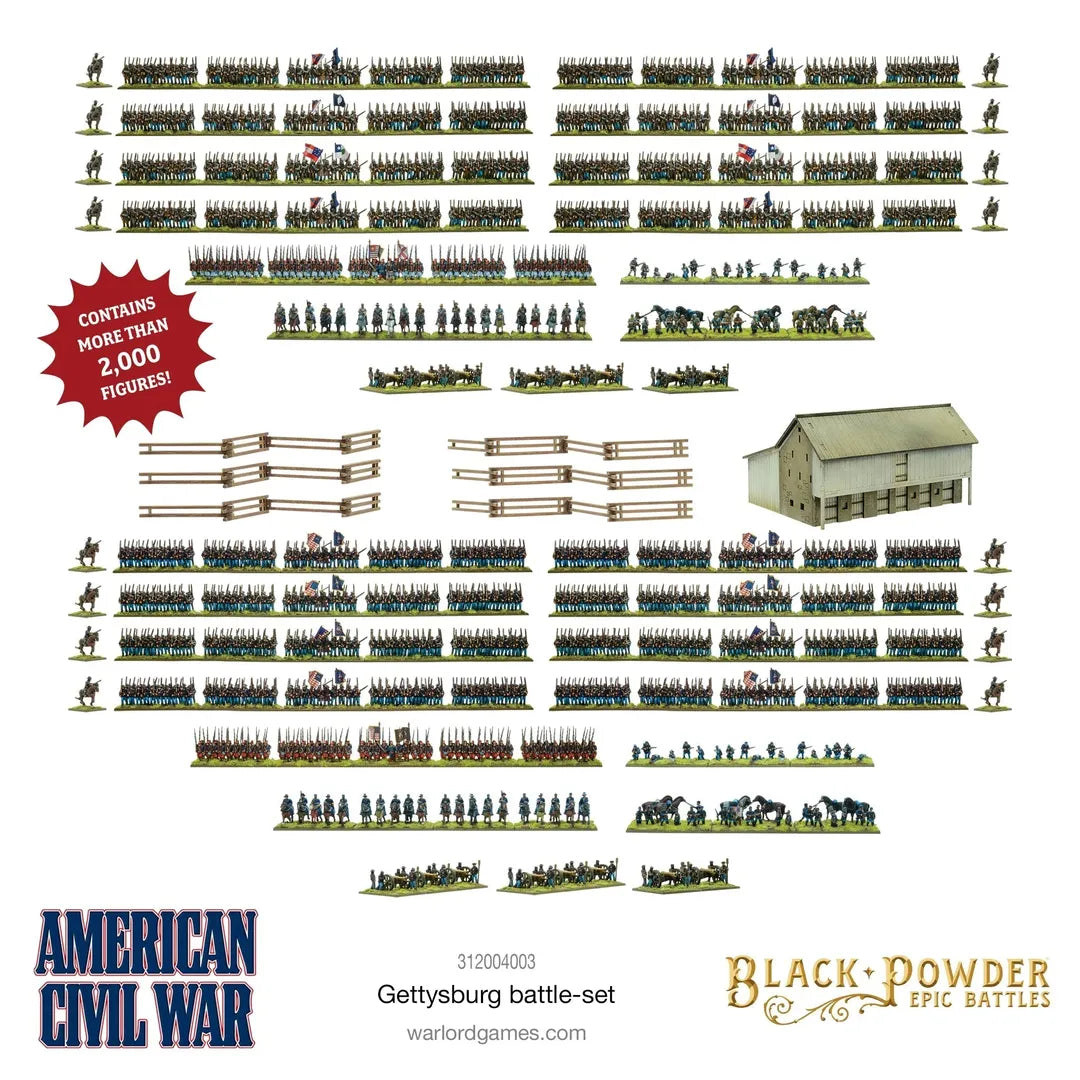 BP Epic Battles: Amercan Civil War Gettysburg Battle Set (Englisch)-Warlord Games-Radaddel