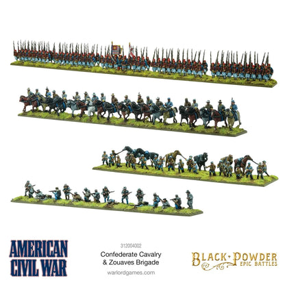 BP Epic Battles: Amercan Civil War Confederate Cavalry & Zouaves Brigade-Warlord Games-Radaddel