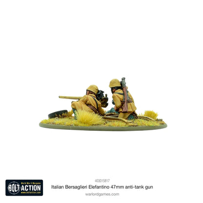 Italian Bersaglieri Elefantino 47mm AT Gun-Warlord Games-Radaddel