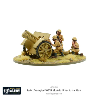 Italian Bersaglieri 100/17 Modello 14 Medium Artillery-Warlord Games-Radaddel
