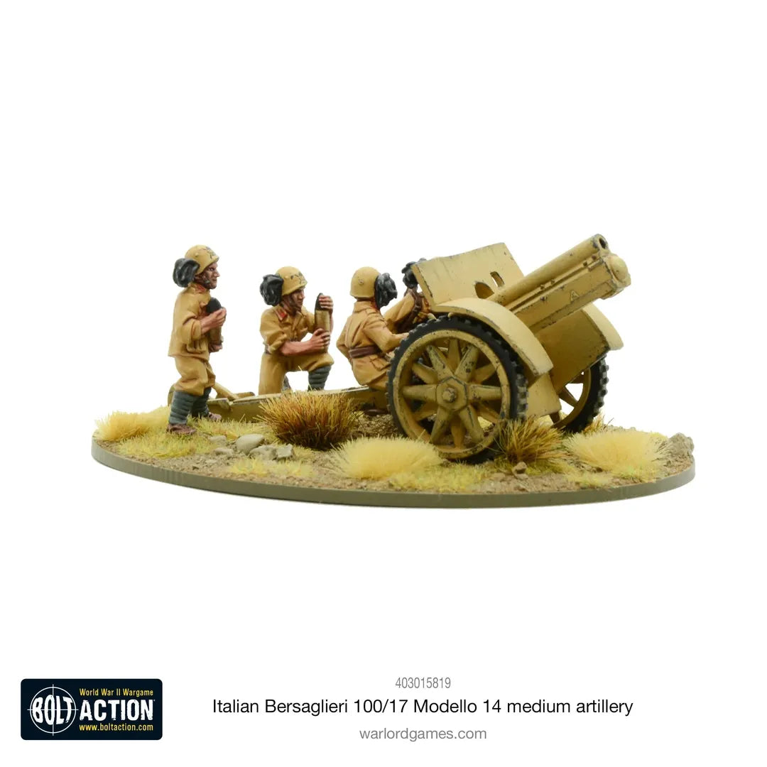 Italian Bersaglieri 100/17 Modello 14 Medium Artillery-Warlord Games-Radaddel
