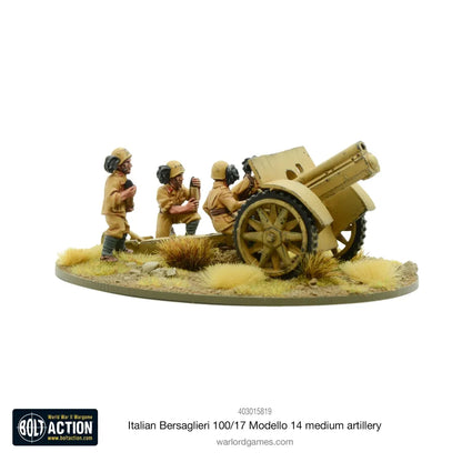 Italian Bersaglieri 100/17 Modello 14 Medium Artillery-Warlord Games-Radaddel