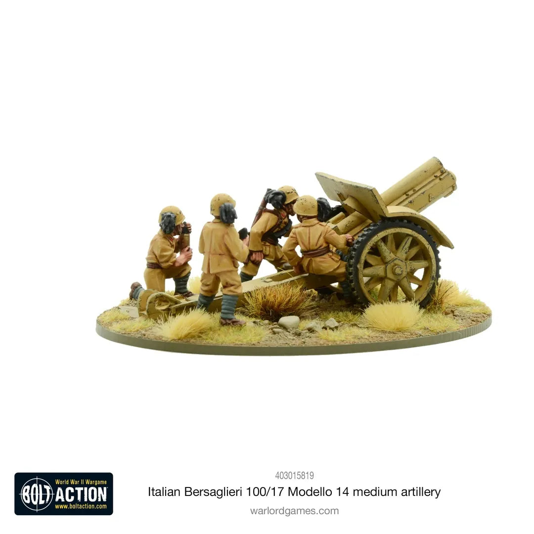 Italian Bersaglieri 100/17 Modello 14 Medium Artillery-Warlord Games-Radaddel