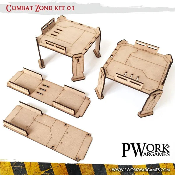 MDF Terrain Combat Zone 01-PWork Wargames-Radaddel
