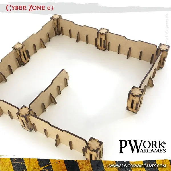 MDF Terrain Cyber Zone 03-PWork Wargames-Radaddel