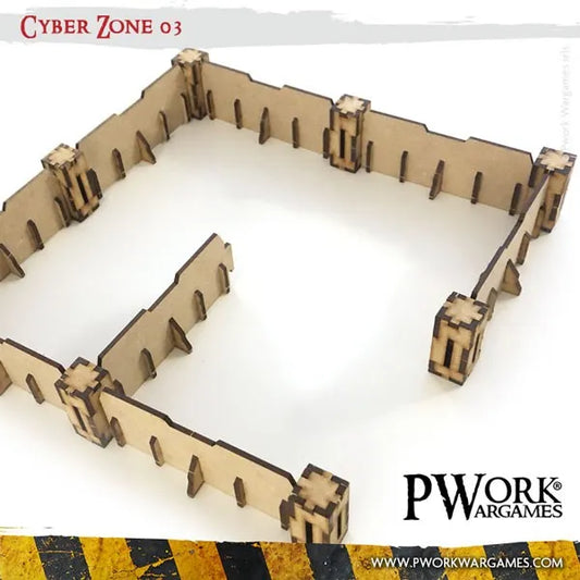 MDF Terrain Cyber Zone 03-PWork Wargames-Radaddel