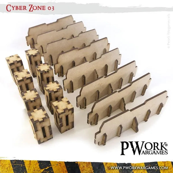 MDF Terrain Cyber Zone 03-PWork Wargames-Radaddel
