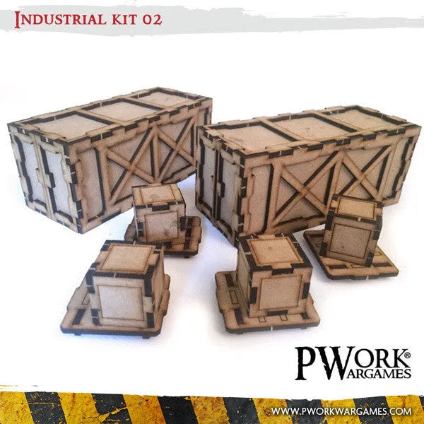 MDF Terrain Industrial 02-PWork Wargames-Radaddel