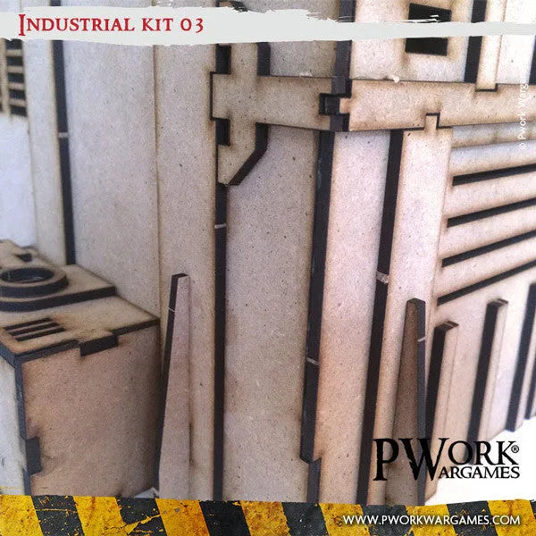 MDF Terrain Industrial 03-PWork Wargames-Radaddel