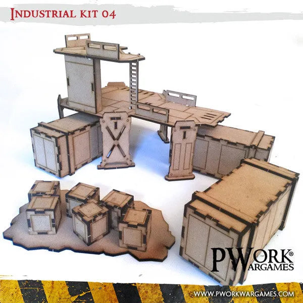 MDF Terrain Industrial 04-PWork Wargames-Radaddel