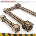 MDF Terrain Industrial Pipeline-PWork Wargames-Radaddel