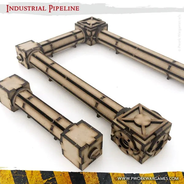 MDF Terrain Industrial Pipeline-PWork Wargames-Radaddel