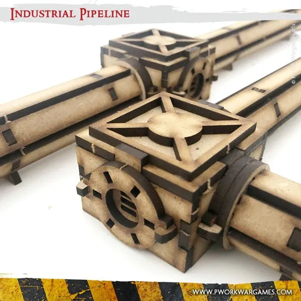MDF Terrain Industrial Pipeline-PWork Wargames-Radaddel