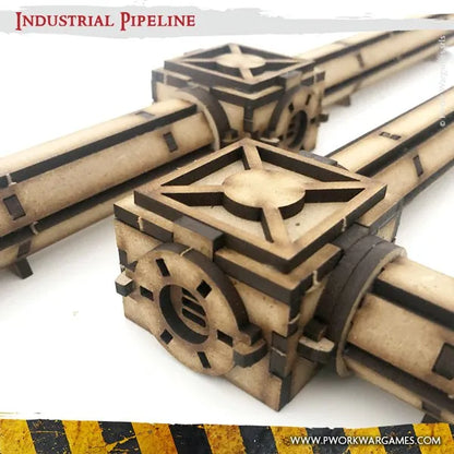 MDF Terrain Industrial Pipeline-PWork Wargames-Radaddel