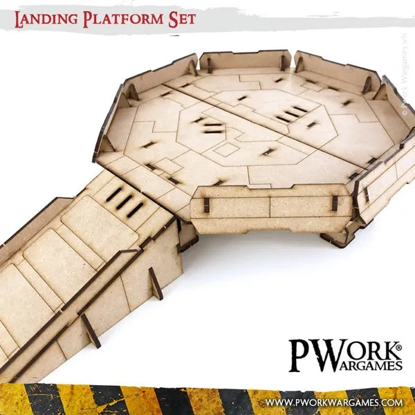 MDF Terrain Landing Platform-PWork Wargames-Radaddel