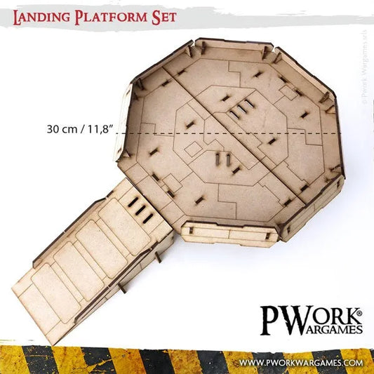MDF Terrain Landing Platform-PWork Wargames-Radaddel