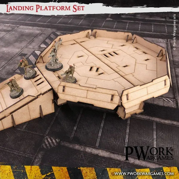 MDF Terrain Landing Platform-PWork Wargames-Radaddel
