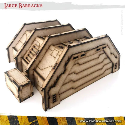 MDF Terrain Large Barracks-PWork Wargames-Radaddel
